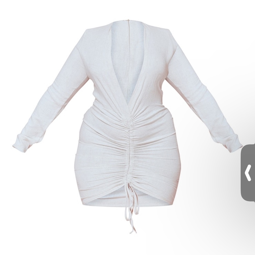 PLT Ruched Front Bodycon Dress
